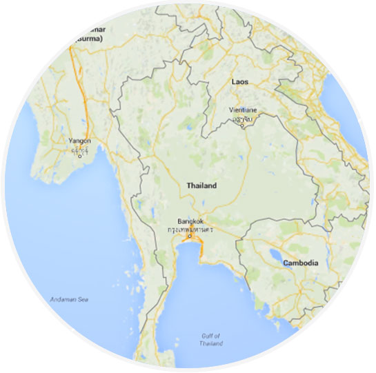 map thailand